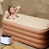 Plastic Inflatable Bathtub Adult Baby Pool Large PVC Foldable Portable Bathtub 220v/110v ,130*80*52cm/140*90*53 cm Optional 3