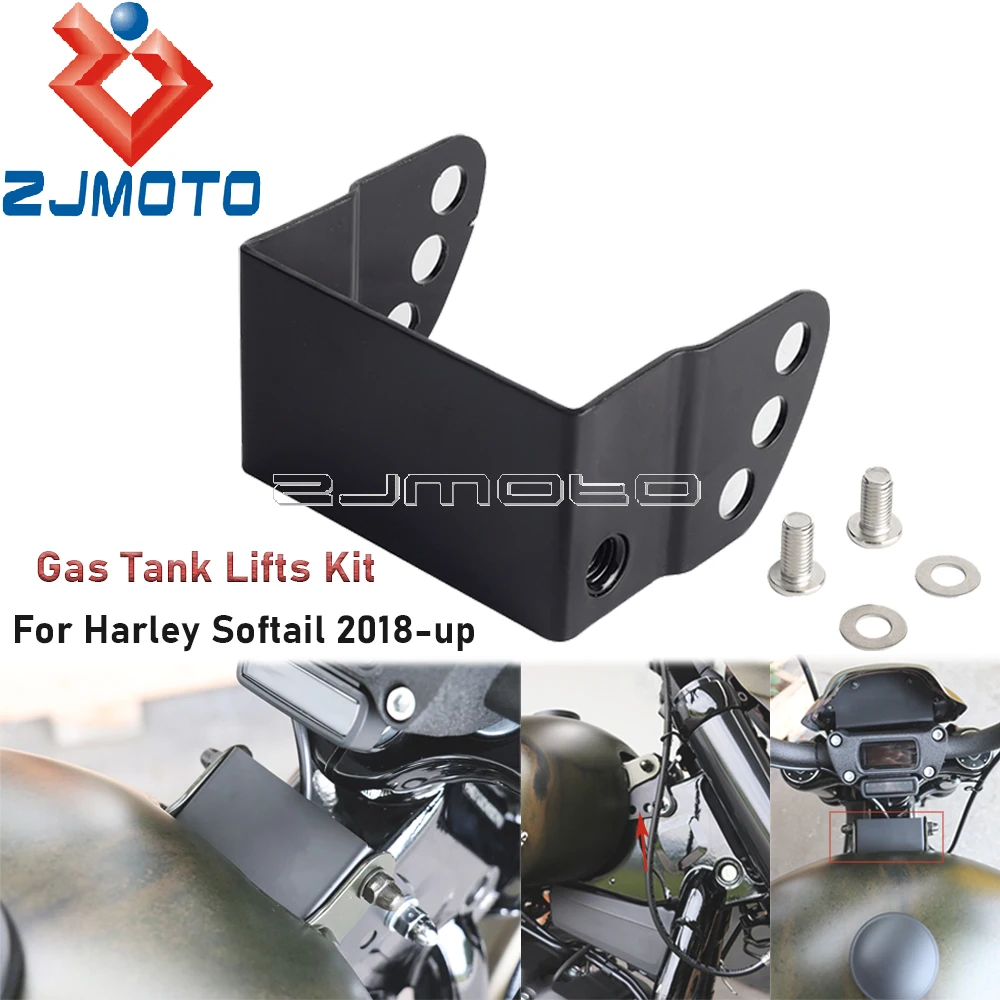 

Motorcycle Adjustable Risers Bracket Height 35-55mm Cult Werk Tank Lift For Harley Softail Standard FXST Street Bob FXBB 2018-up