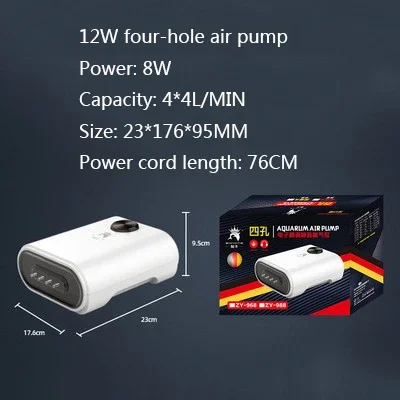 Ultra silent Aquarium air pump Air compressor Oxygen Airpump Single & Double Outlet 110-240V Adjustable air volume water pump aquarium air pump fish tank oxygen pump