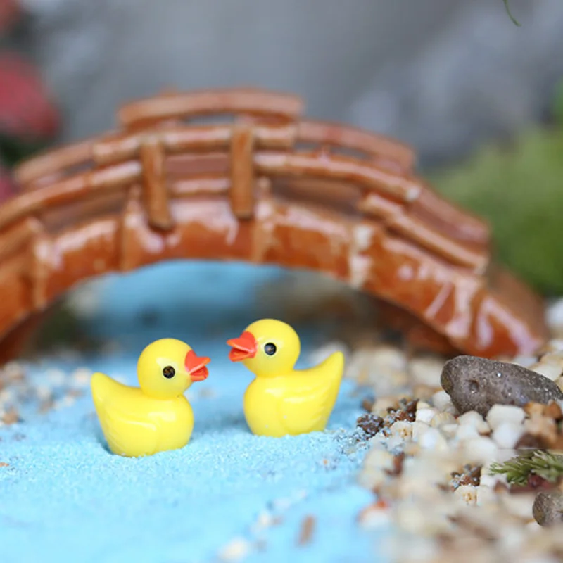 Tiny Ducks, Realistic Shape Mini Resin Ducks