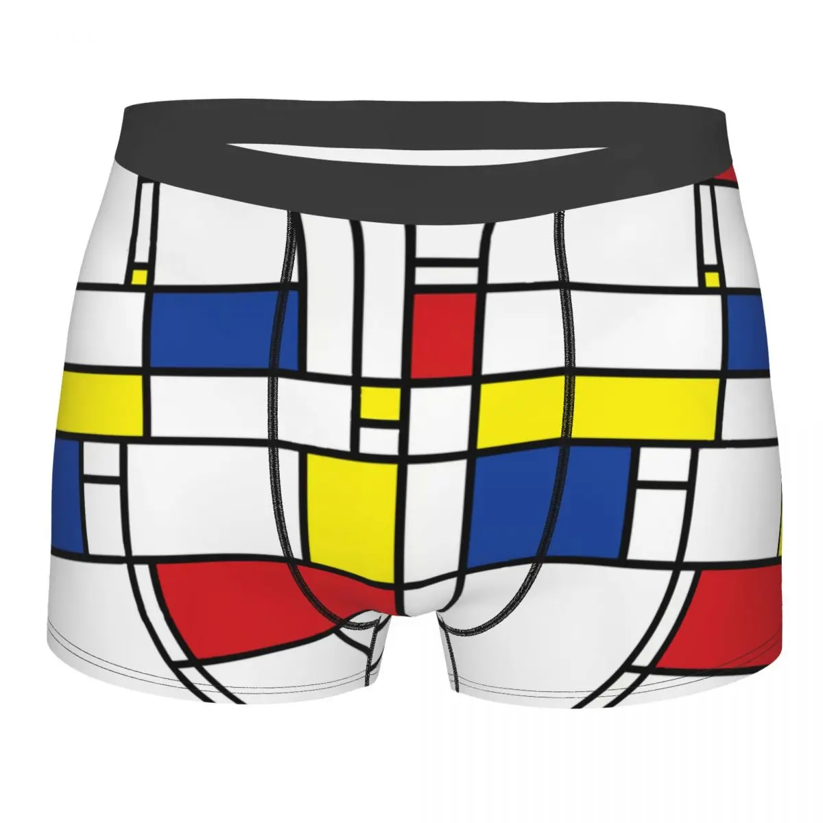 

Mondrian Minimalist De Stijl Modern Art Underpants Breathbale Panties Male Underwear Comfortable Shorts Boxer Briefs