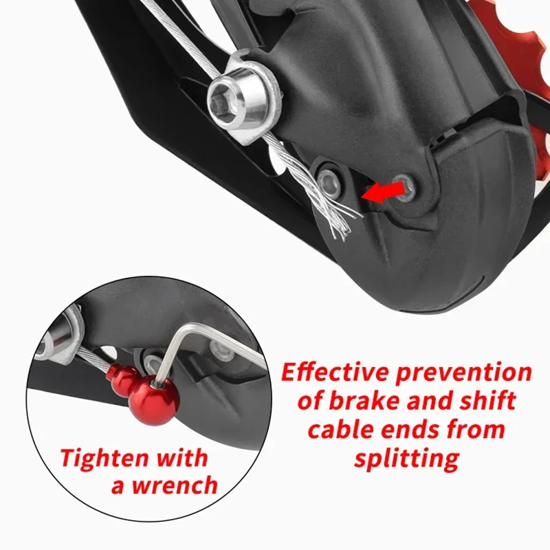 MUQZI 4pcs Bike Cable End Caps Brake Cable End Crimps Shift Inner