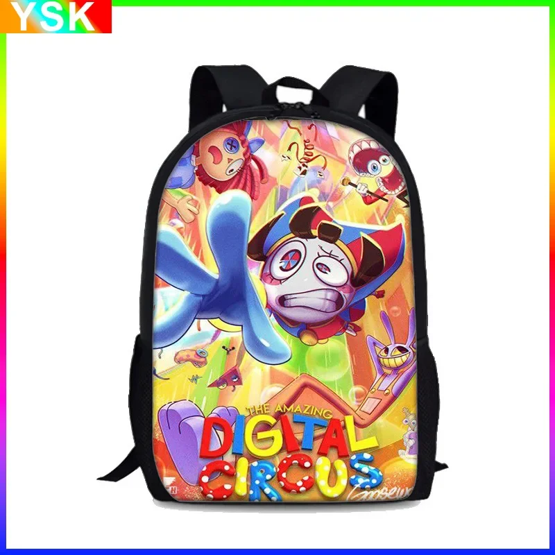 

THE AMAZING DIGITAL CIRCUS Surprising Digital Circus Student Backpack Printed School Bag Cartoon School Bag Kawaii Mochila