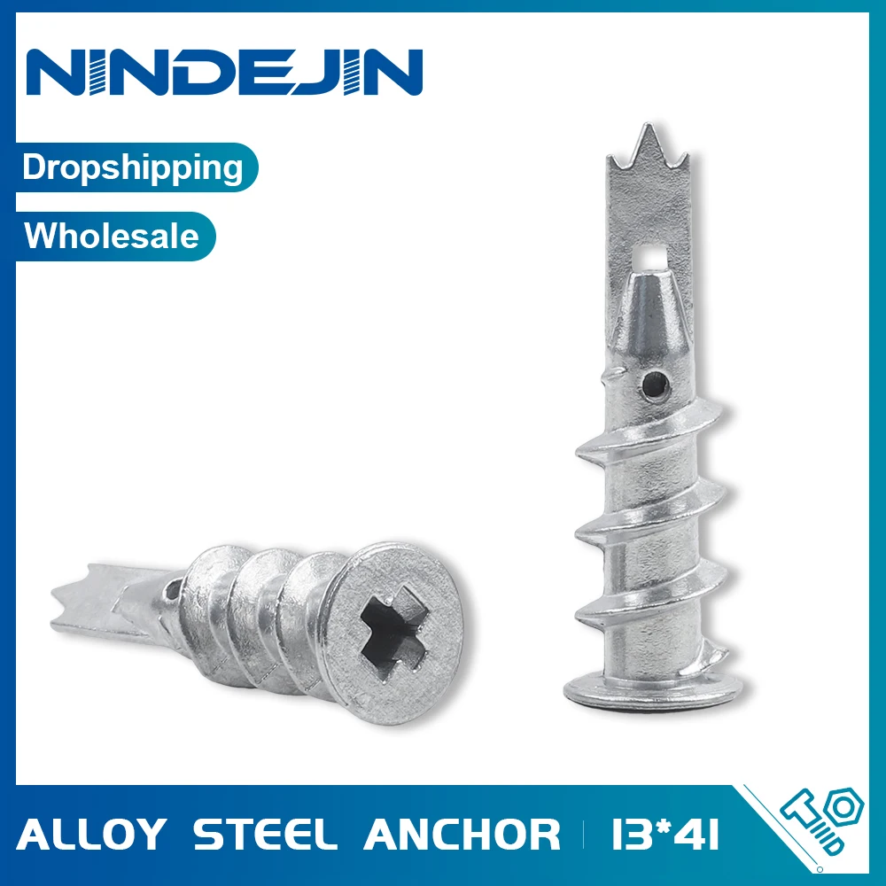 NINDEJIN WA Self-Drilling Anchors 13x41mm Plasterboard Hollow Wall