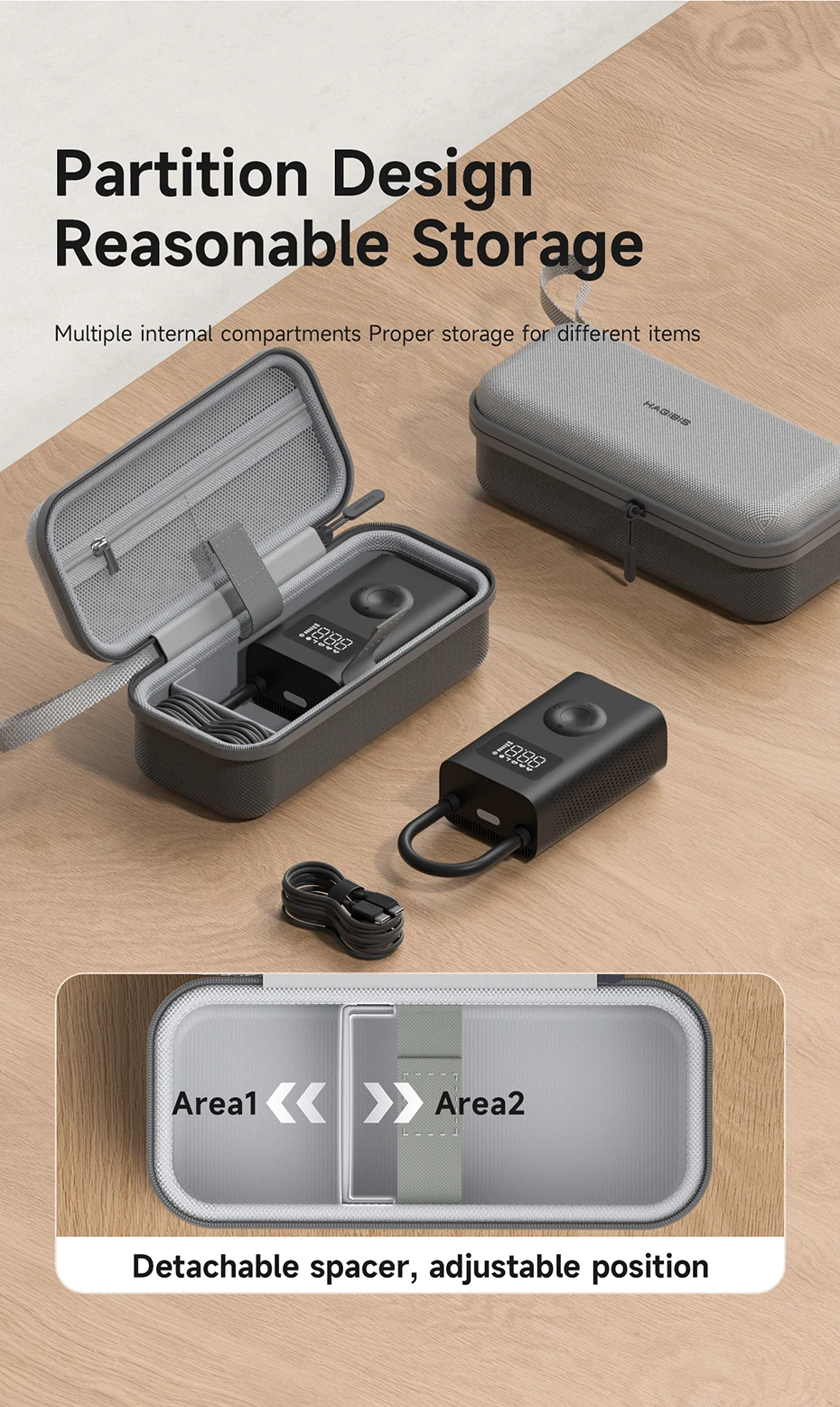 Hagibis Portable Carrying Case for Inflator Pump
