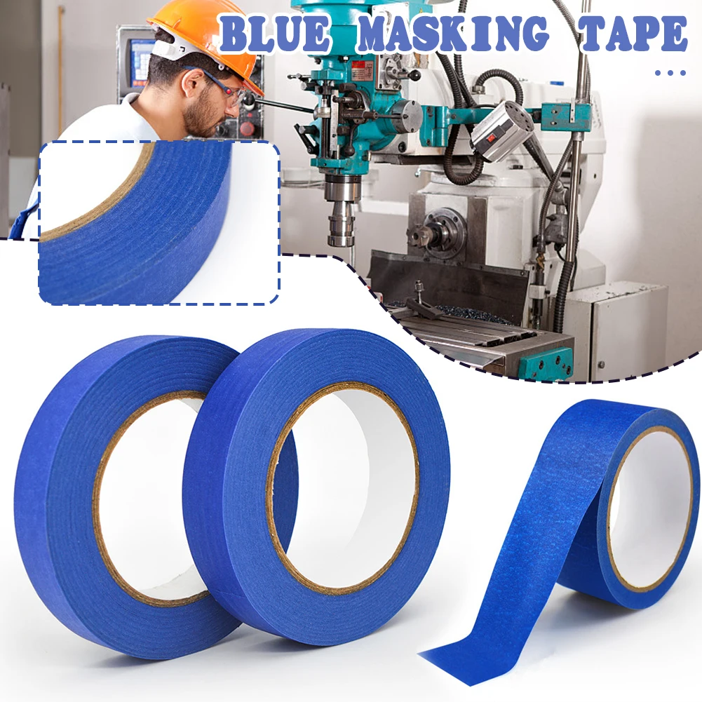 50M Blue Painter Masking Tape for Painting Edges Trim Wall Ceiling
