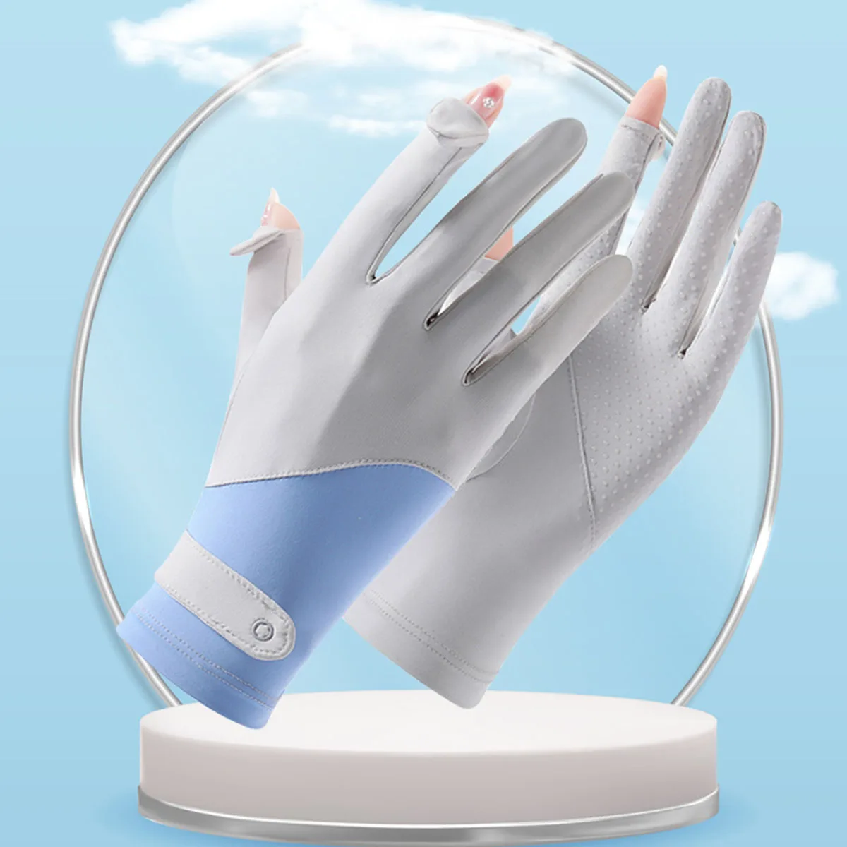 

Летние солнцезащитные тонкие нескользящие перчатки для сенсорного экрана из вискозы