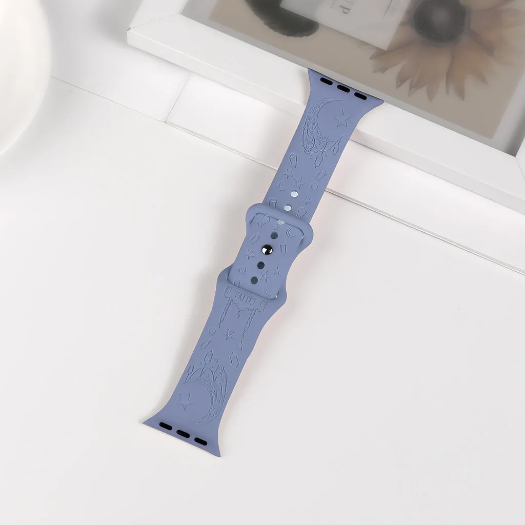 Engraved Watch Band with Stylish Straps