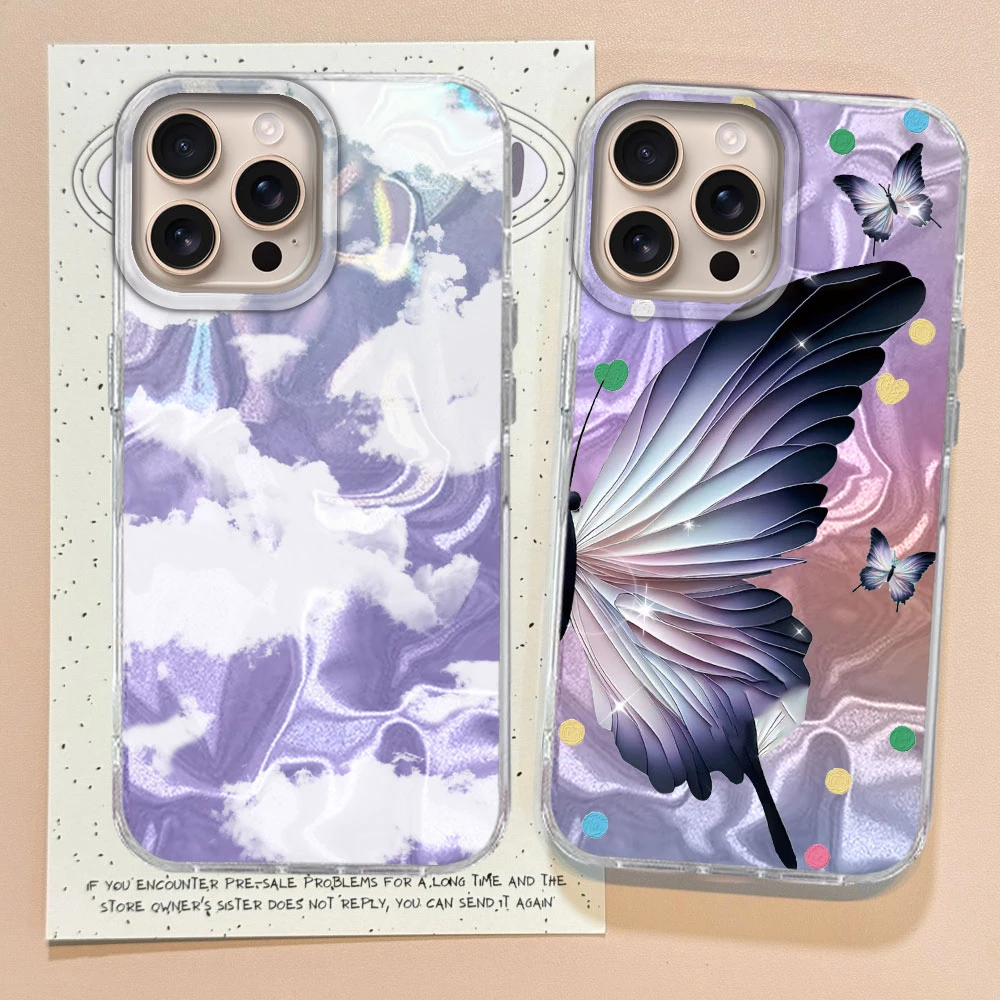 Green Butterfly Water Texture Silicone Phone Case - Stylish and Protective Back Cover