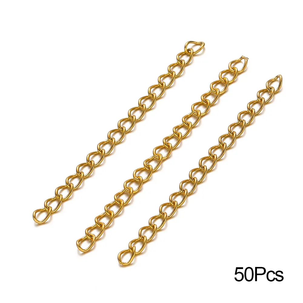 Stainless Steel Lobster Clasps Connector Extension Chains Link Jump Rings for Bracelet Necklace DIY Jewelry Making