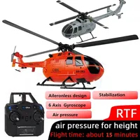 2.4G 4CH 6 Axis Flybarless 4 Propellers Air Pressure Remote Control Helicopter Altitude Hold Flybarless Plane RTF Dron Boy Gifts 1