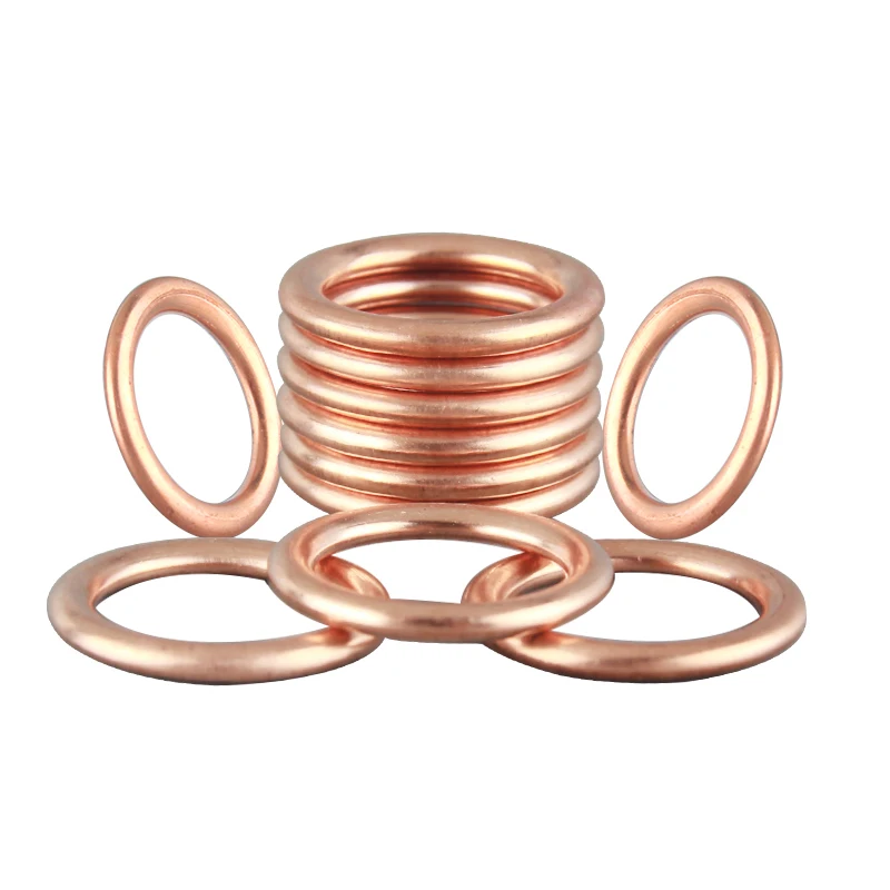 Oil Drain Plug Gasket M14Car Oil Pan Drain Gasket Drainage Bolt Pad Aluminum/ Copper Oil Drain Plug Gasket Replaceable Accessories For Volkswagen Audi oil drain plug seal washer