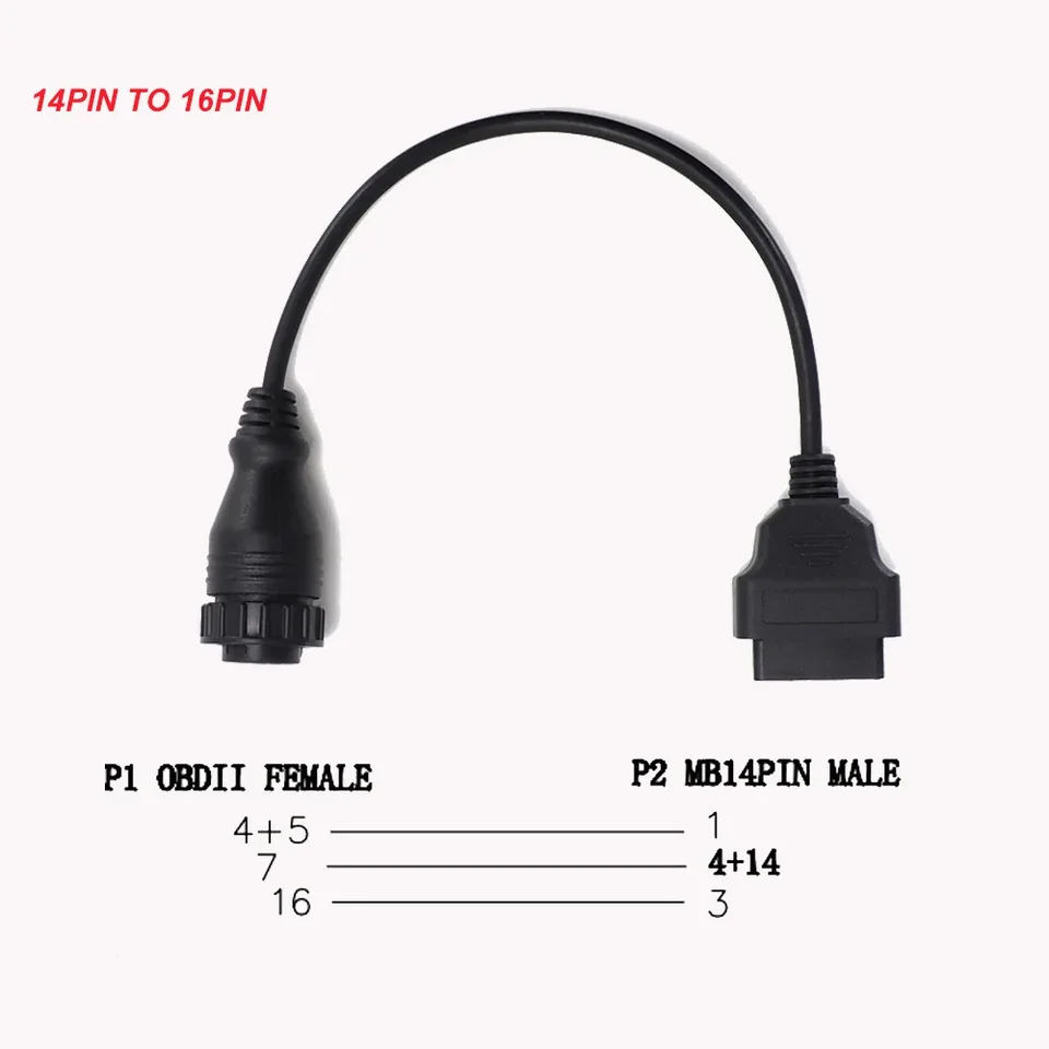 vhbw Adattatore OBD presa OBD2 a 16 pin a spina RJ45 compatibile con BMW Serie 6 F06, F12, F13