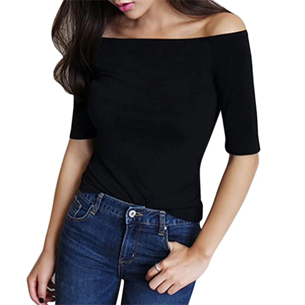 Slim Fit Autumn Winter Bottoming Pullovers Shirt Female Casual Basic Tops Goth