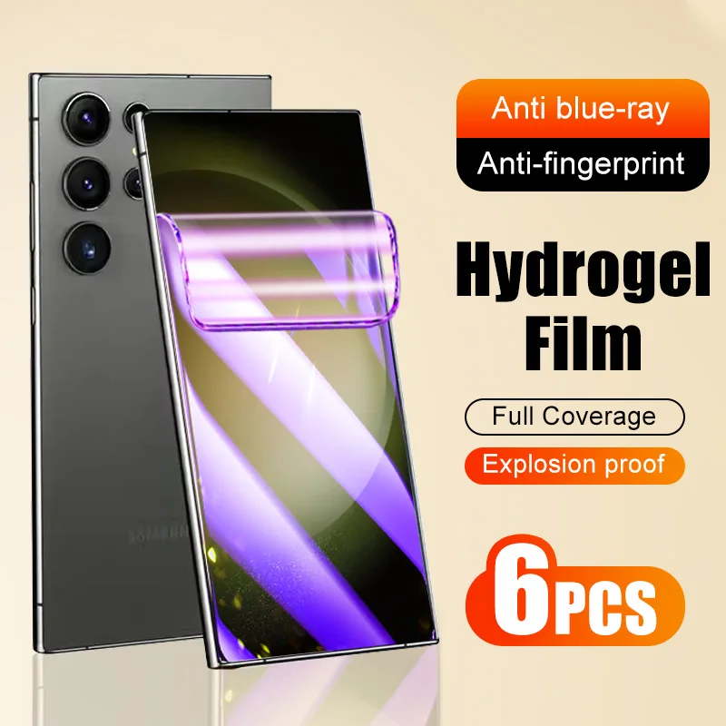 블루라이트 방지 하이드로겔 필름, 삼성 갤럭시 S23 S22 S21 S24 울트라 S20 FE S9 플러스 스크린, 보호대 S10 라이트, 유리 아님, 6 개 Best5 블루라이트 방지 하이드로겔 필름, 삼성 갤럭시 S23 S22 S21 S24 울트라 S20 FE S9 플러스 스크린, 보호대 S10 라이트, 유리 아님, 6 개 Best5