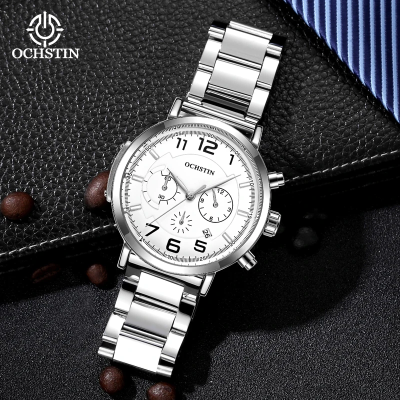 OCHSTIN Sports Trend Waterproof Watch Multifunction Quartz Movement New 2024 Commander Series Men's Quartz Watch
