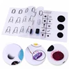 15*18CM Silicone Nail Art Display Pad Table Mat Decals Training Practice Sheets Nail Template Nail Application Learning Tool 6