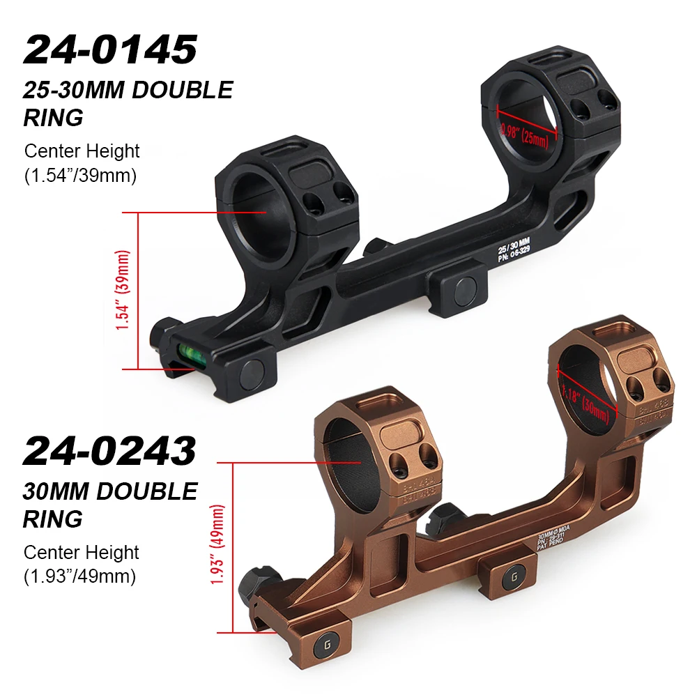 

Tactical Airsoft accessories hunting airgun double rings 25.4mm 30mm 35mm rifle scope mount w bubble level