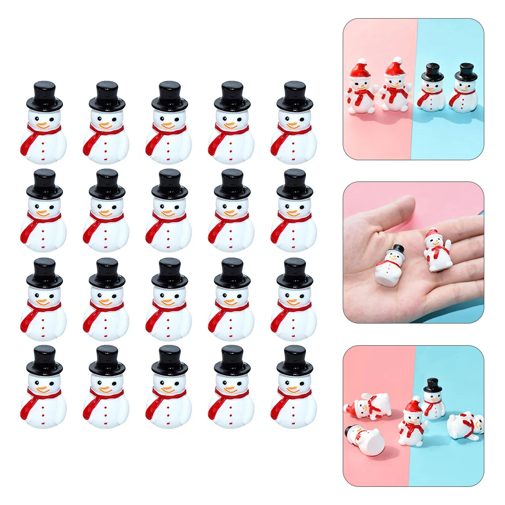 

Miniature Snowman Charms Snowman Figurines Miniature Christmas Decors Mini Snowman Miniature Resin Ornaments