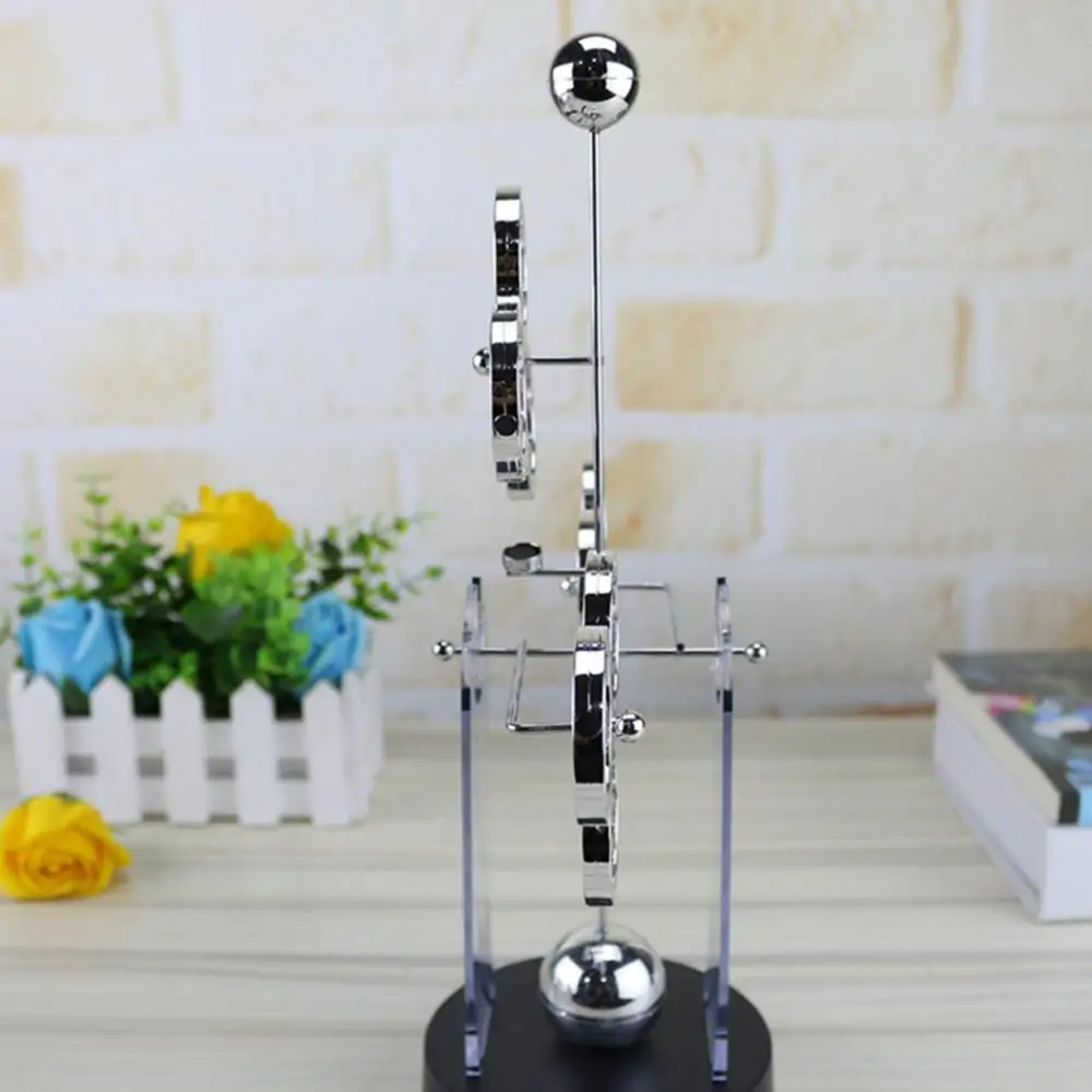 Three-Circle Perpetual Motion Apparatus Newton Pendulum Creative Newton'S Cradle Miniature Model Ornaments Home Decor