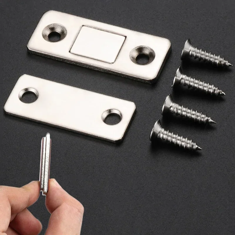 Magnetic cabinet catches for kitchen closet