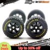1/64 14mm Rubber Tires Tyre band letter & Diecast Car Wheels for 1:64 For Off-Road Dedicated to Pickup Trucks,Large Sedan(1 Set) 4