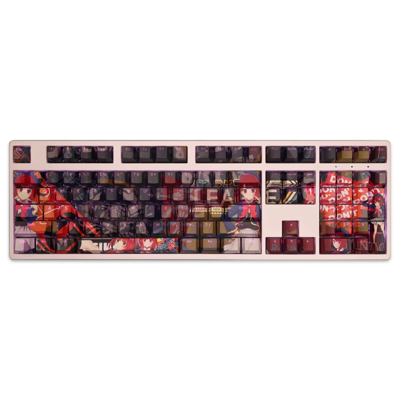Arima Kana Anime Keycap Oshi no ko Pbt Sublimação Dye Transmissor de Luz Interruptor Cereja Cross Key Cover Teclado Mecânico 108 - Imagem 4
