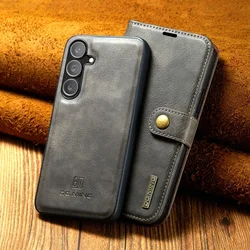 Premium 2-in-1 Afneembare Magnetische Leren Wallet Case - Schokbestendige Flip Cover