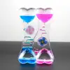 Toy Double Heart Liquid Motion Bubble Drip Oil Hourglass Timer Clock Kids Gift 6