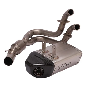 For Kawasaki Ninja 650 2017-2020 Motorcycle Exhaust System Escape Tips Pipe Front Header Link Pipe Connect Tube Titanium alloy