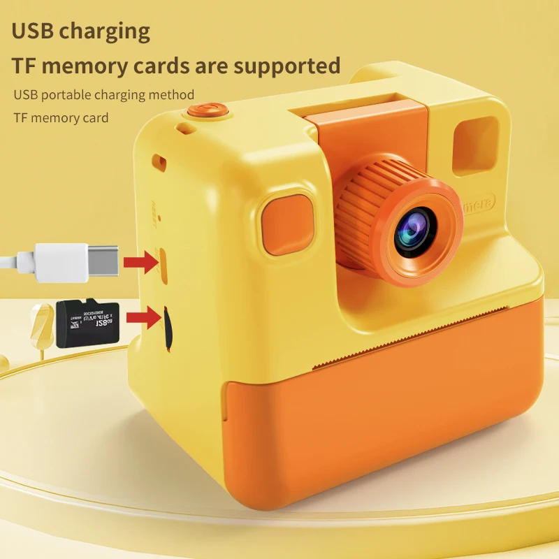Kids Instant Camera Printing Photo Digital Camera Toy for 3-14 Year Old 1080P Children Cameras Toddlers Boys Girls Birthday Gift