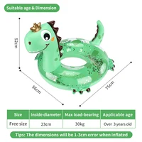 Swimbobo New Style Child Inflatable Dinosaur Cute Swimming Seat Boat Floating Kid Water Toy Baby Swim Rings Pool Float Summer 2