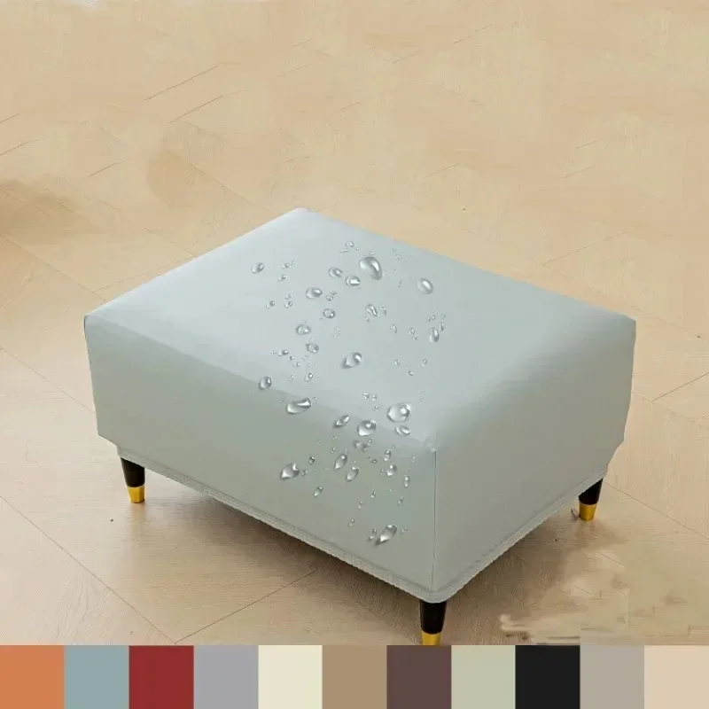 1 Set Elastic Waterproof PU Bench Cover, Rectangular Folding Storage Bench Cover, Furniture Protective Cover