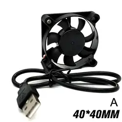 Compact USB Brushless Cooling Fan - Silent High - Speed Cooler (40x40x10mm)
