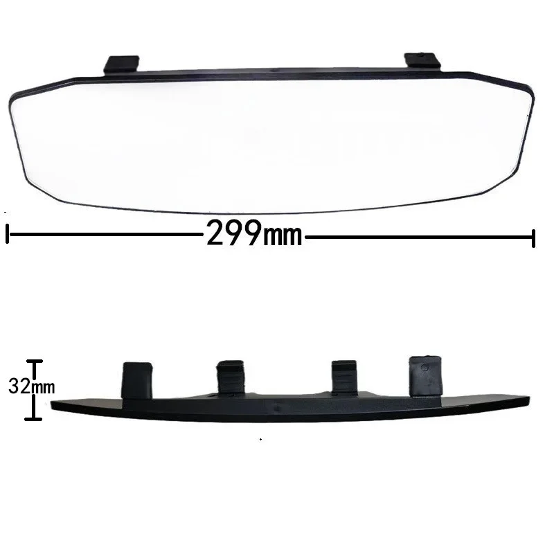 Glass ABS Universal Car Rearview Mirror Wide Angle