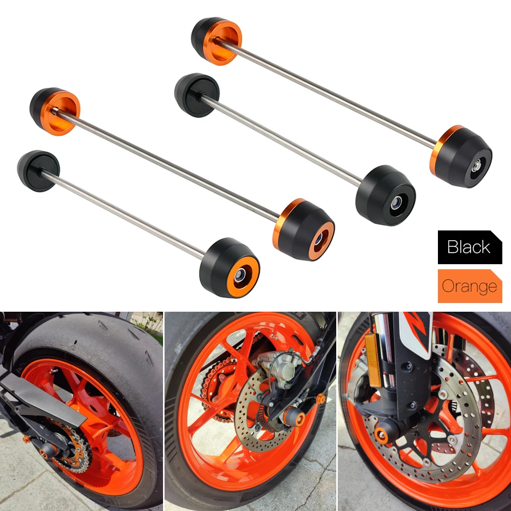 

Motorcycle Front /Rear Wheel Fork Axle Sliders for KTM 790 Duke 2018 2019 2020 2021 2022 2023 890 Duke R Falling Crash Sliders