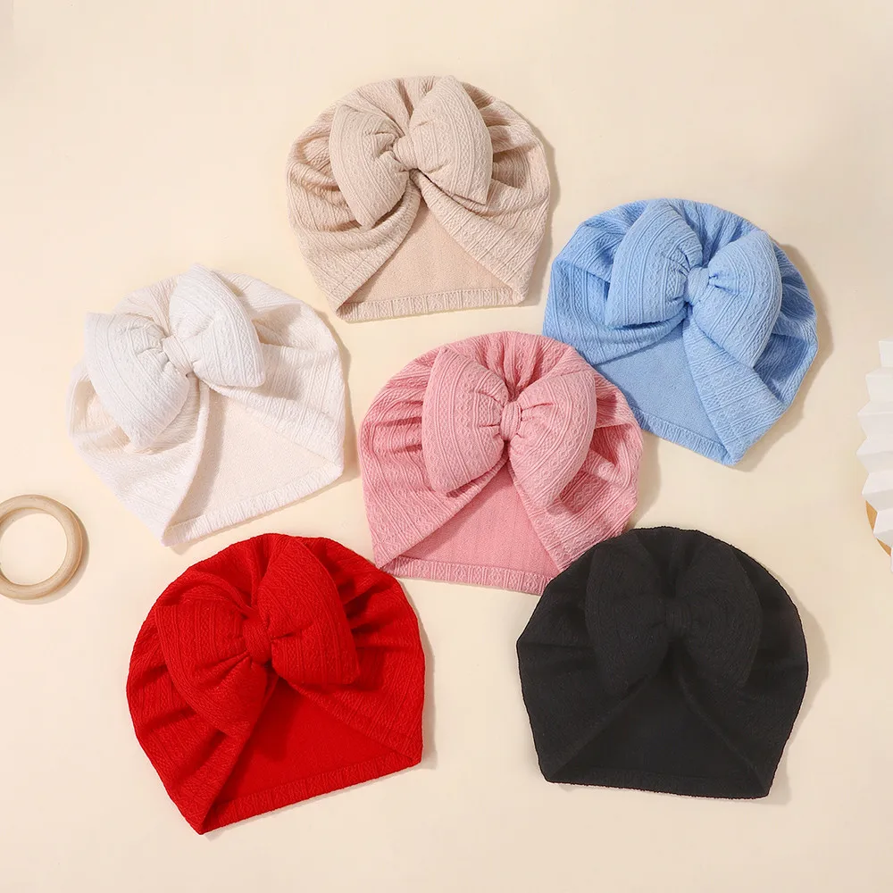 3 개/대 부드러운 면화  헤어 밴드 양말 세트   소녀 탄성 터번 모자 미끄럼 방지  모자 솔리드 컬러
