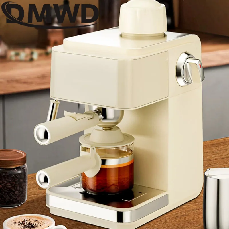 Pump Pressure Italian Automatic Coffee Machine 5Bar American Espresso Cafe Maker Tea Boiler Cappuccino Latte Milk Foam Frother