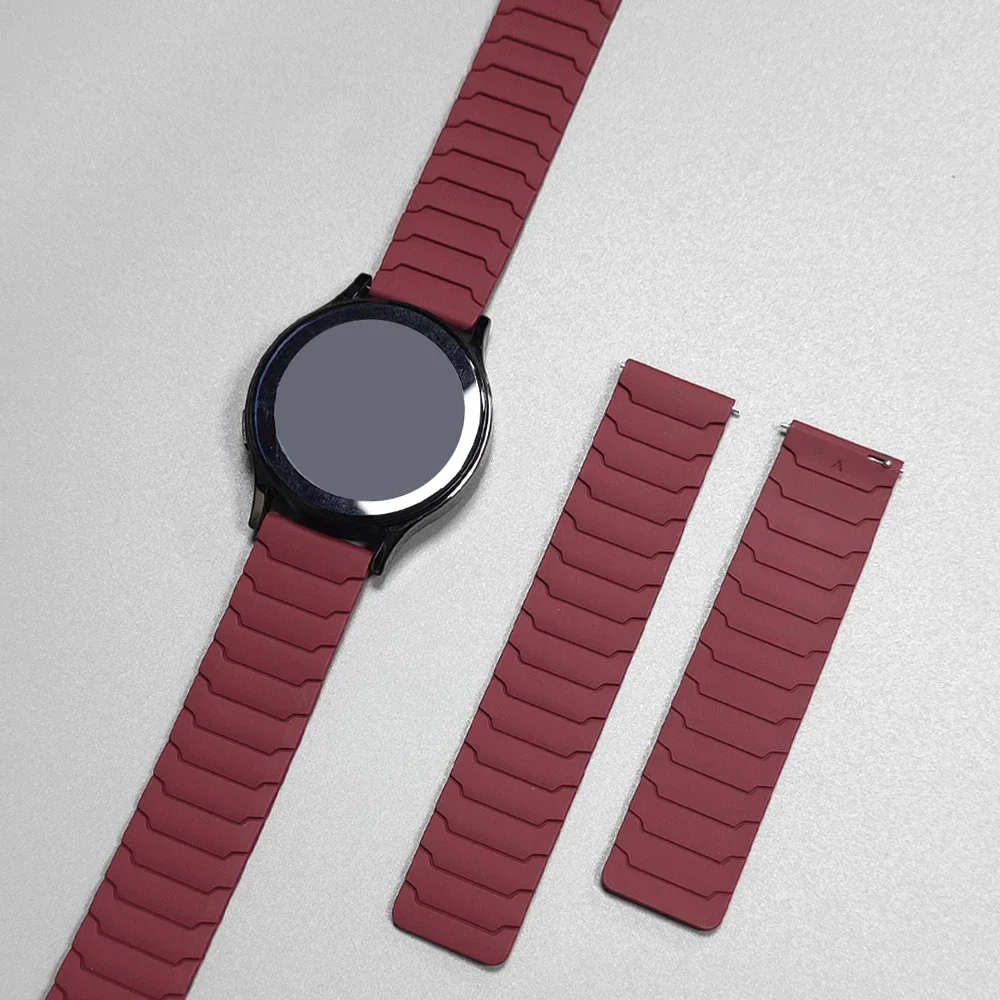 Magnetic Sports Silicone Watch Strap - 20mm/22mm