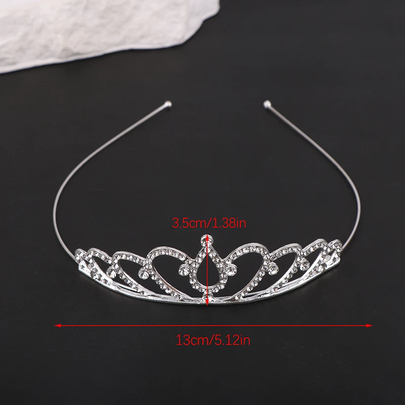 Women Rhinestone Sweet Wind Princess Tiara Birthday Party Crown For Performance Party Decorative Crown