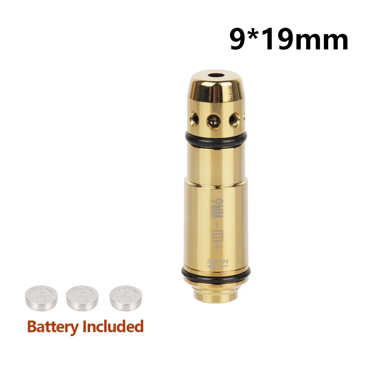 Tactical 9mm/380ACP/38SPL/40S&W/223Rem/45ACP/7.62x39 Red Dot Laser Training Bullet Dry Fire Laser Trainer Cartridge dry fire laser trainer