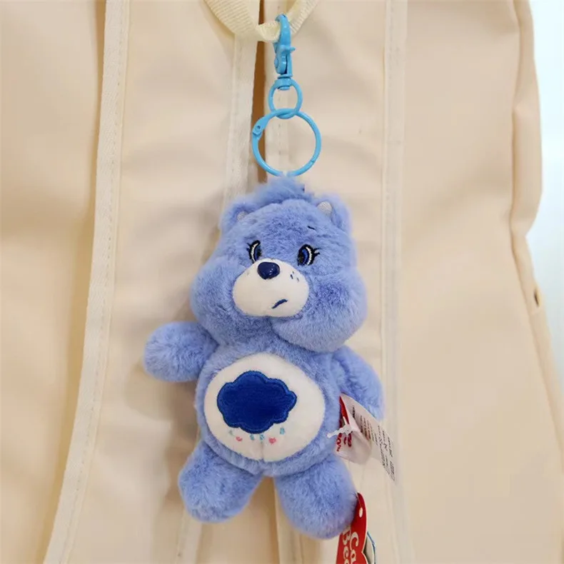 thumbnail image 1 of LLavero de 15 cm Miniso Kawaii Care Bears con colgante de dibujos animados de anime, oso de peluche auténtico de arcoíris, regalo de cumpleaños para niñas, 1 of 5