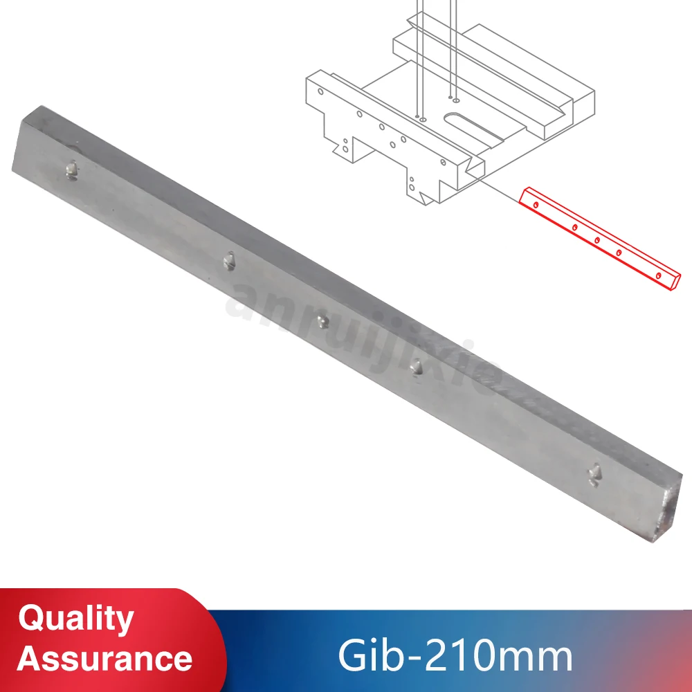 Gib for Y -Axis ,Length 210 mm,  SIEG SX3-165&JET JMD-3&BusyBee CX611&Grizzly G0619 Portrait wedge 1pc optical axis od 3 4 5 6 8 10 12 13 14mm hard shaft linear rail guide chrome plated transmission round rod length 1200 2550mm