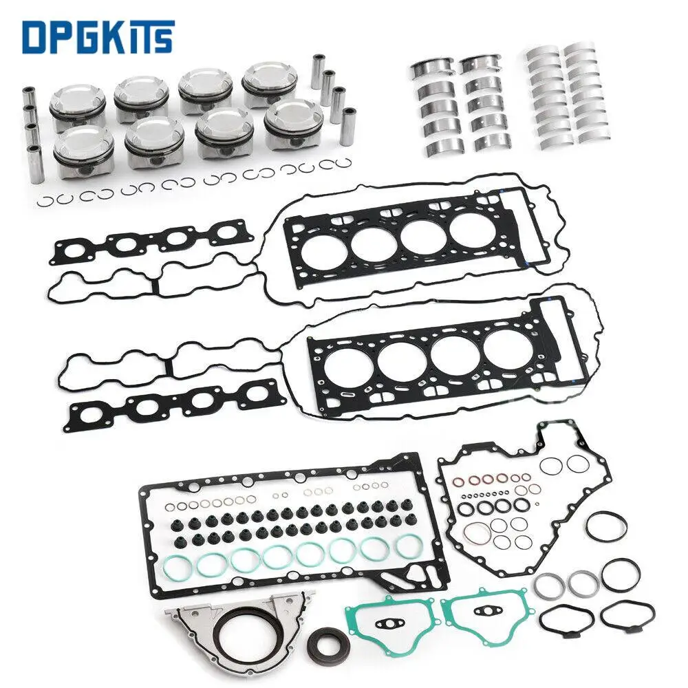 

N63 4.4L V8 Auto Engine Pistons Gaskets Overhaul Kit 11257613626 11257613626 WG1889132 For BMW 550i 750i X5 F01 F02 F03 E70 E71