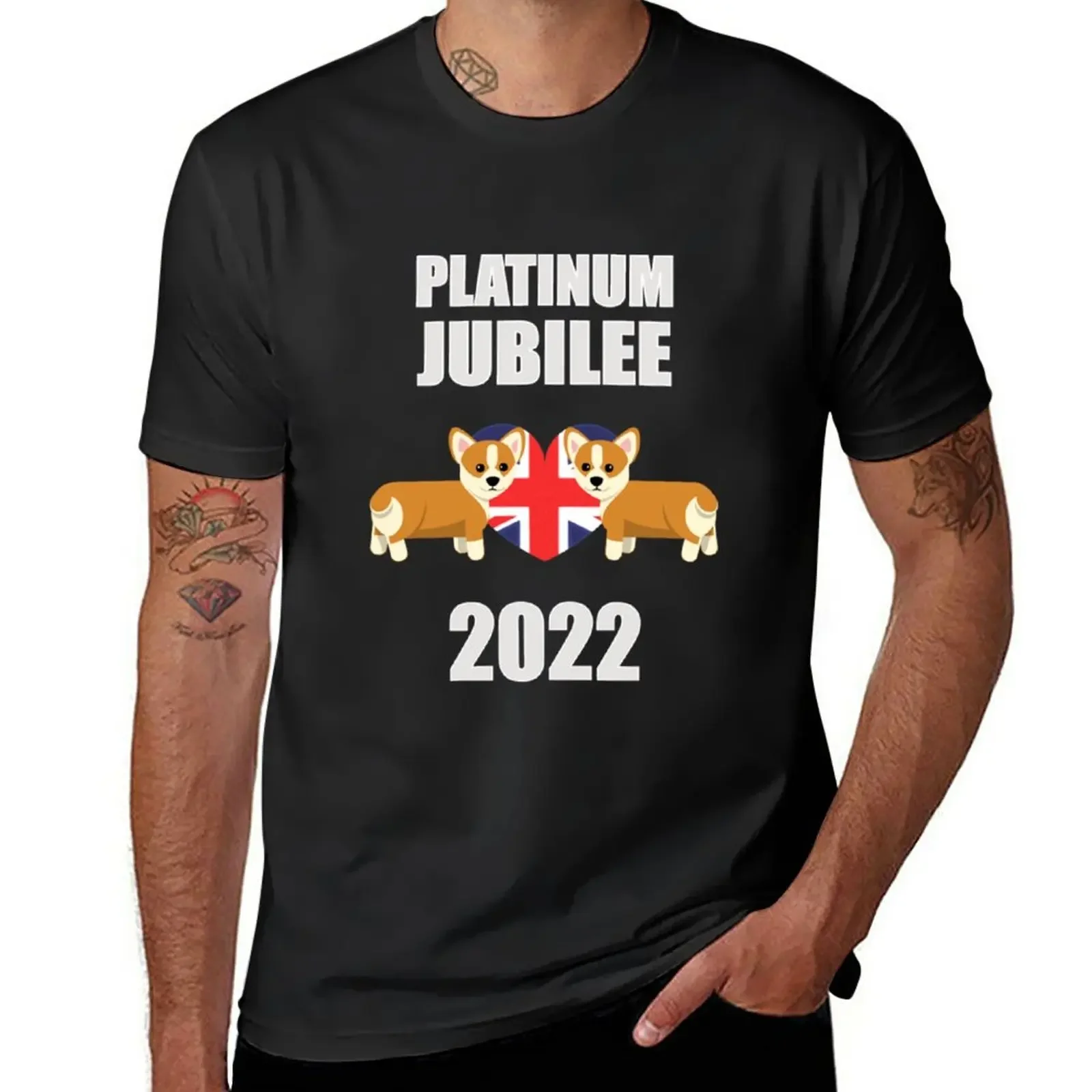 

Queens Platinum Jubilee 2022 T-Shirt oversized customs design your own Short sleeve tee Men's t-shirt