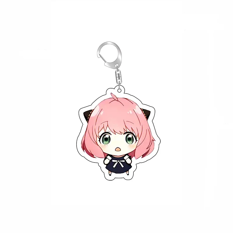 Anime SpyxFamily Anya Loid Yor Forger Cartoon Acrylic Keychain Pendant Keyring Bag Tag Anime Collections for Costumes anime keychain game keychain mini sword keychain anime keychain pendant