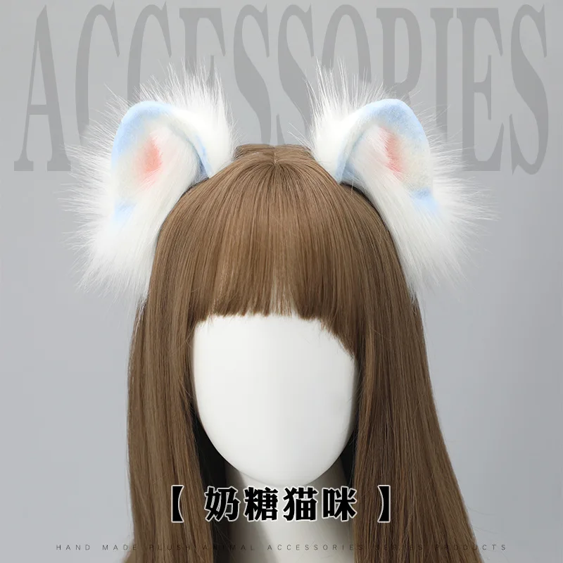 

Cat Ears Headband Kawaii Anime Sugar Cat Ears Headdress Cosplay Hair Accessories JK Girl Halloween Party Cosplay Hair Hoop