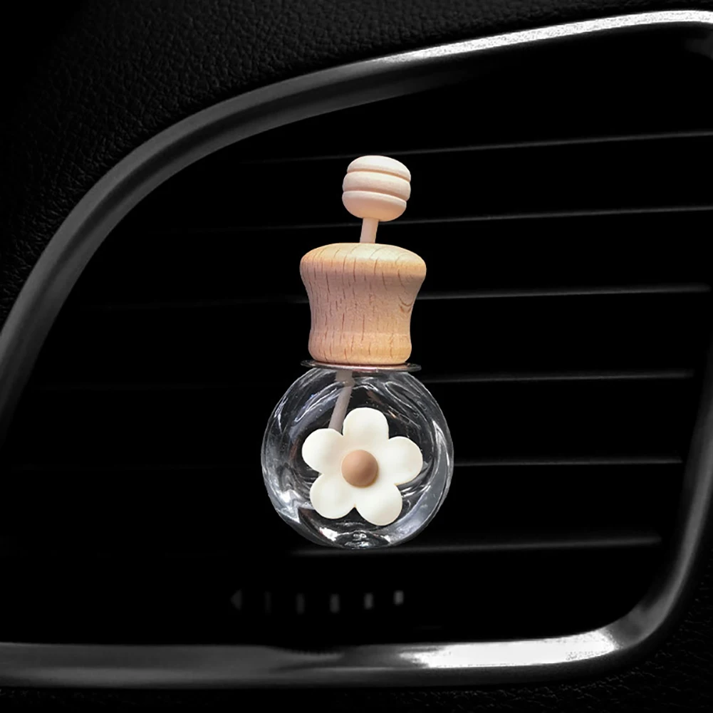 Cute Empty Glass Bottle Car Air Freshener