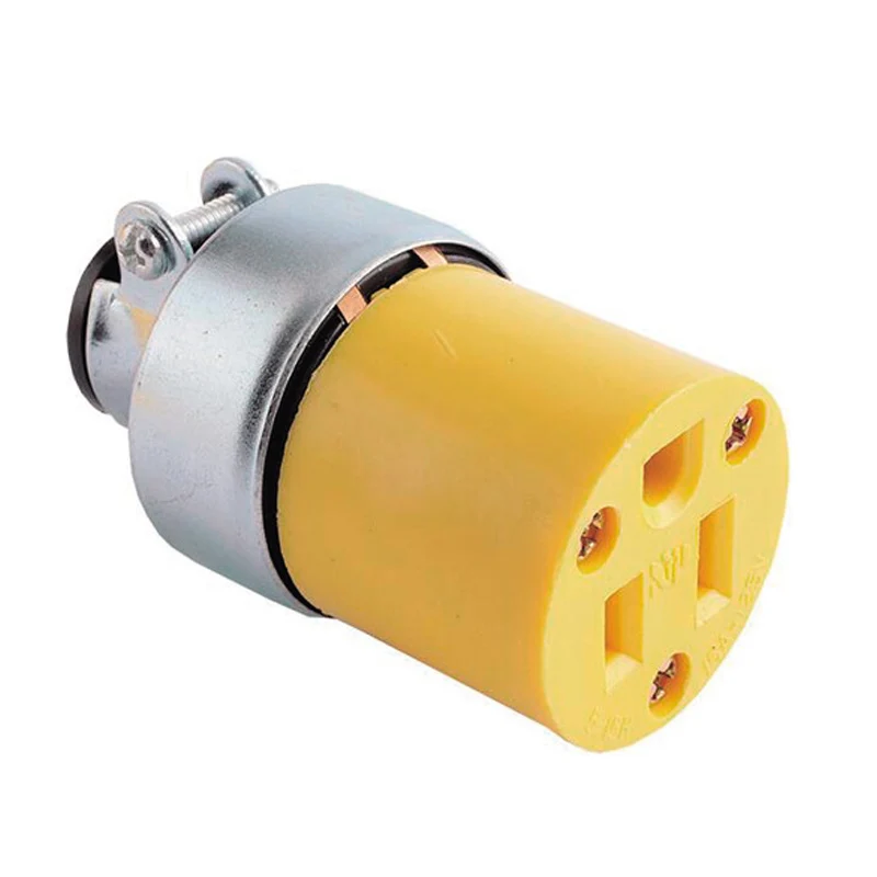 Electrical Socket America L5-15P L5-15R US Connector 15A Extension Tripolar Wired Receptacle Male Female Anti-Loose Locked Plug
