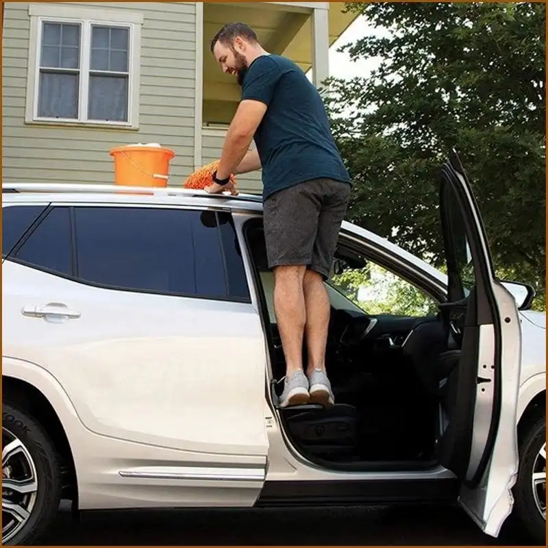 Multifunction Foldable Car Roof Rack Step Car Door Step Universal Latch Hook Auxiliary Foot Pedal Aluminium Alloy Safety Hammer car accessories